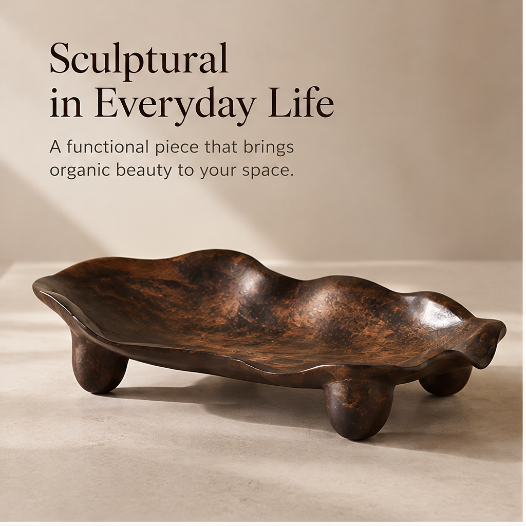 Sculptural organic tray lifestyle — Sculptural in Everyday Life