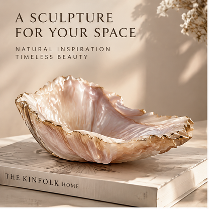 Pearl shell resin tray — A Sculpture for Your Space, on Kinfolk book