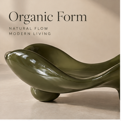 Olive green tray — Organic Form, Natural Flow