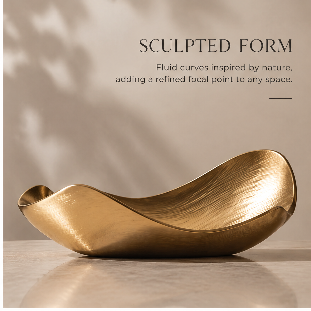 Gold leaf tray with ring and pearl on marble — Versatile and Stylish