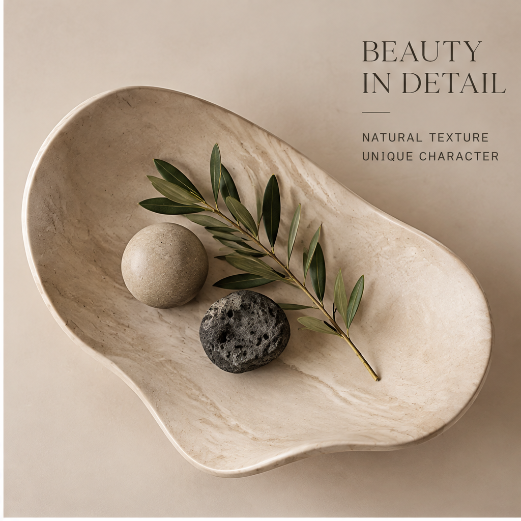 Top-down view of leaf tray with botanicals — Beauty in Detail