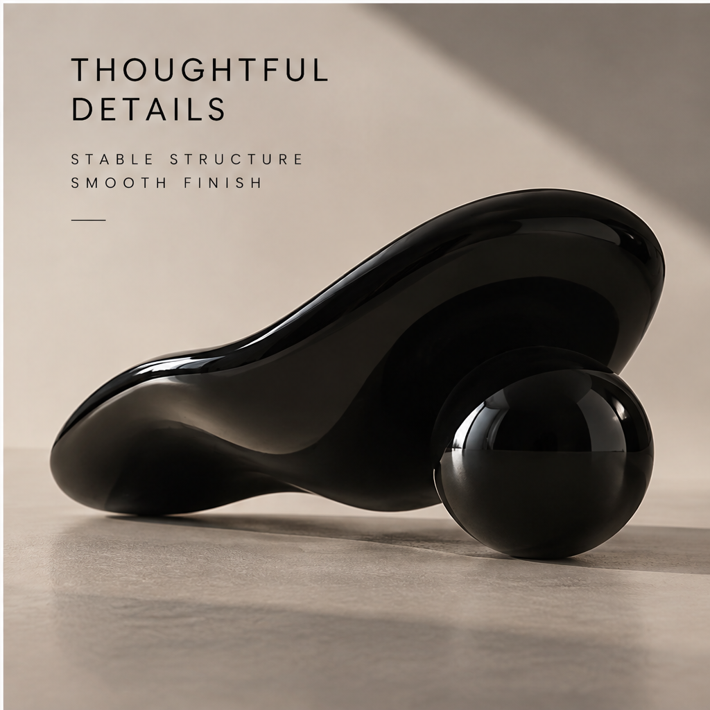 Black organic tray side view — Thoughtful Details