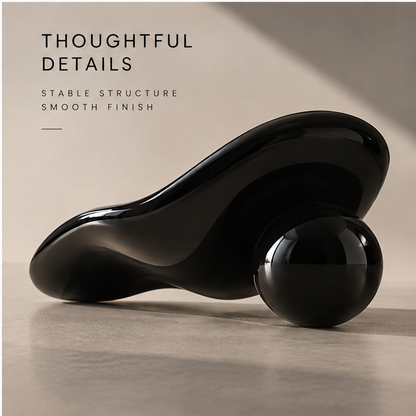 Black organic tray side view — Thoughtful Details